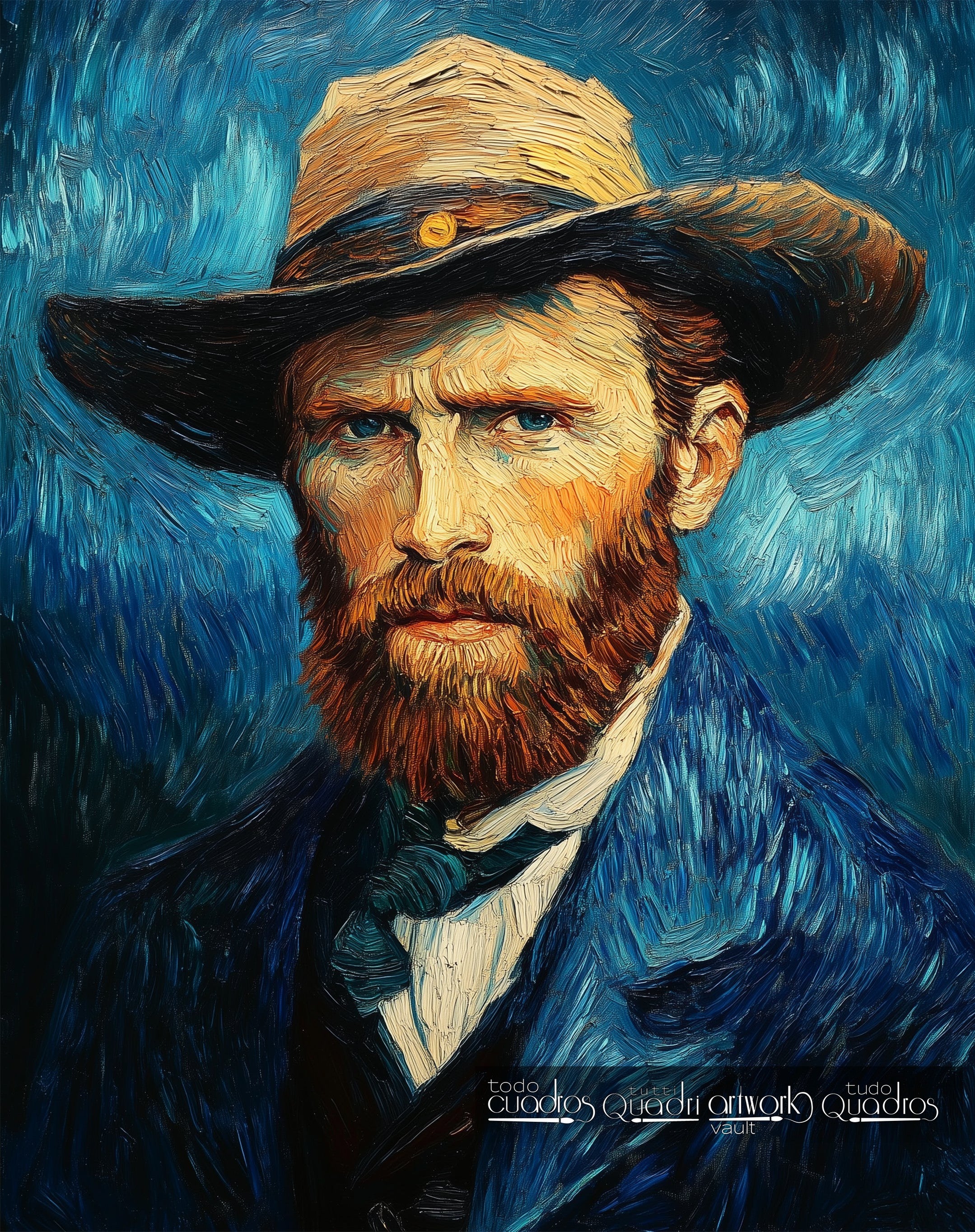 La mirada de Vincent, estilo Van Gogh moderno